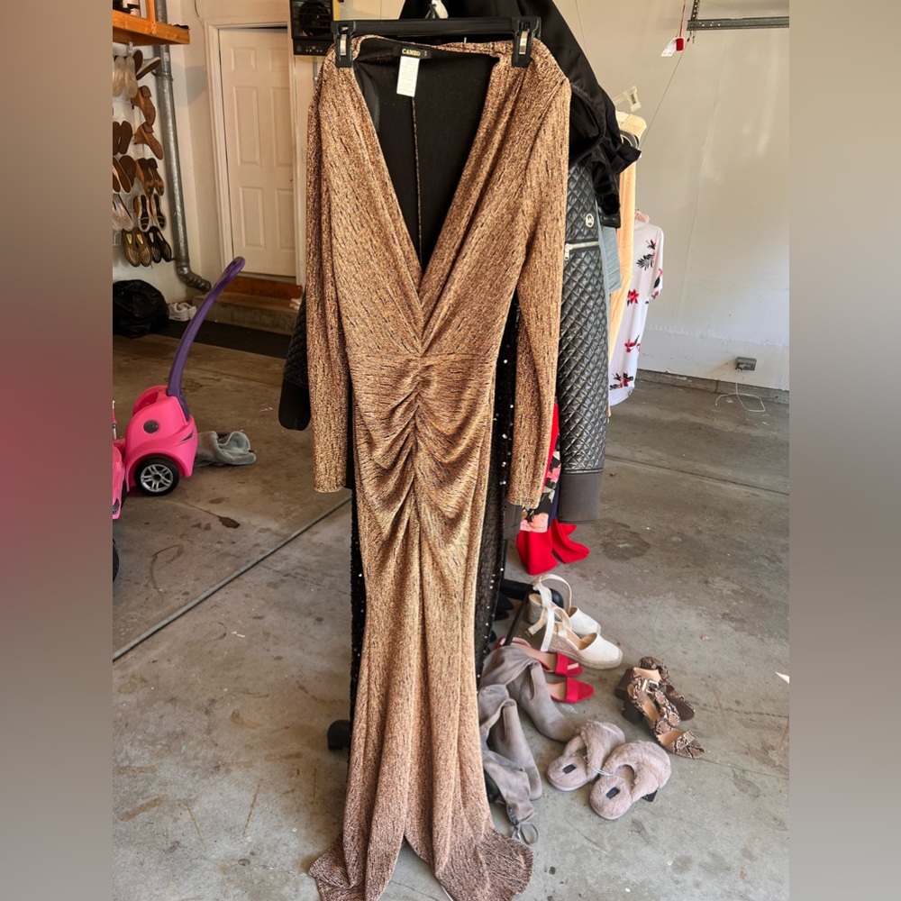 Formal dress with slit in the front